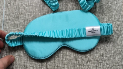 Custom 8momme 6A Grade Silk Eye Mask Gift Set with Matching Scrunchies