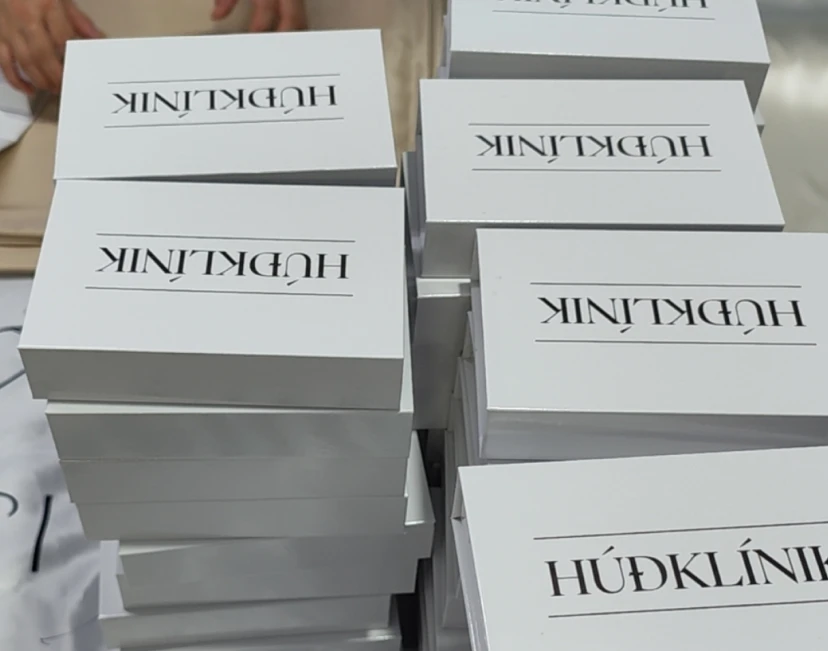 Stacked luxury white gift boxes for custom silk pillowcase orders