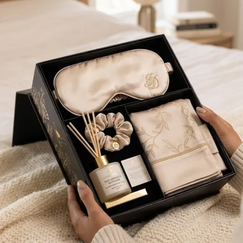 Juego de regalo de seda personalizado