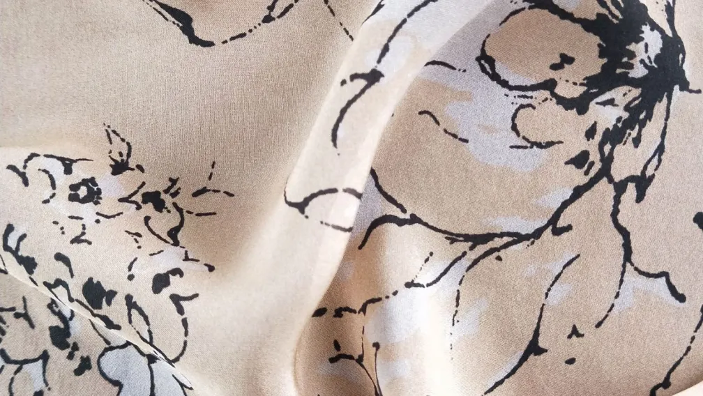 Viscose Raw Silk Fabric