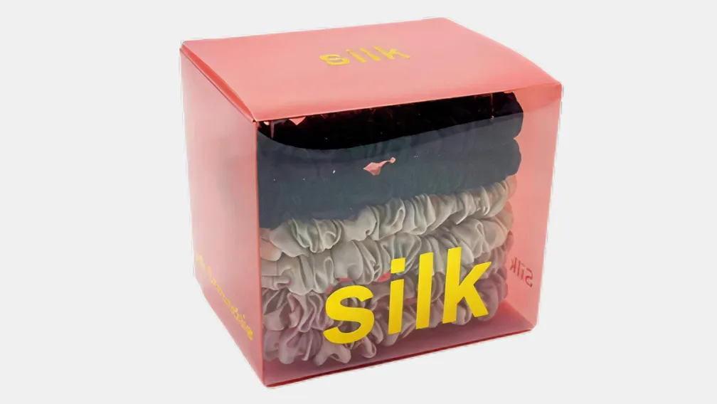 Silk scrunchie set