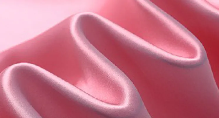 Dusty rose silk crepe de chine fabric with soft matte finish