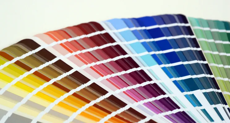 Custom Pantone dyed silk cotton fabric sample