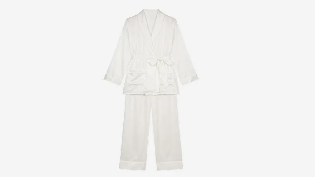 Silk robe set