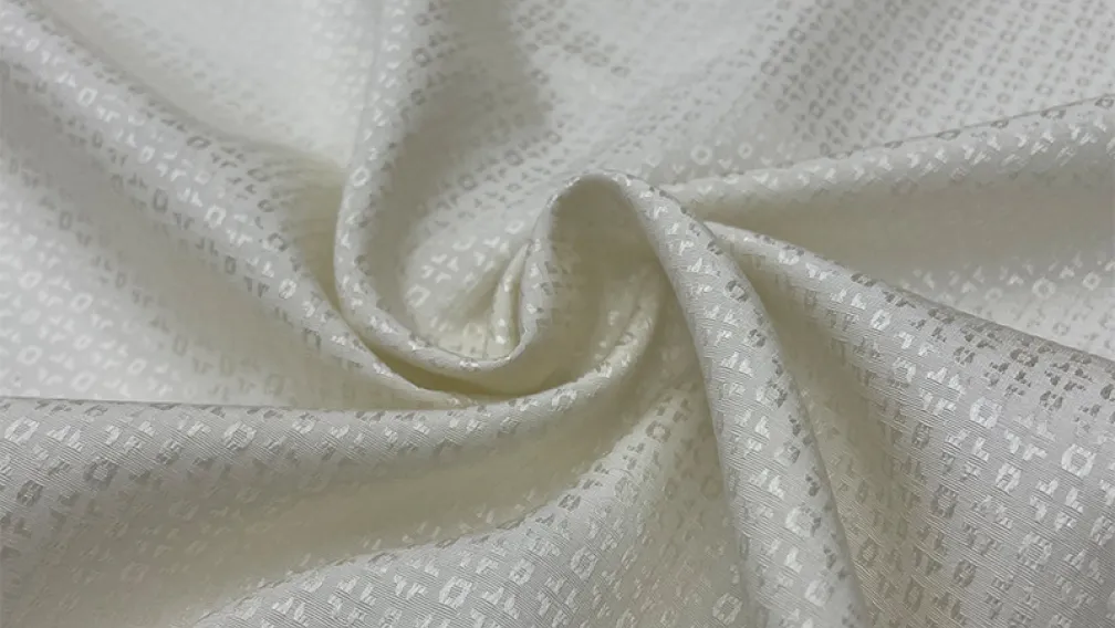 Silk Cotton Jacquard Fabric