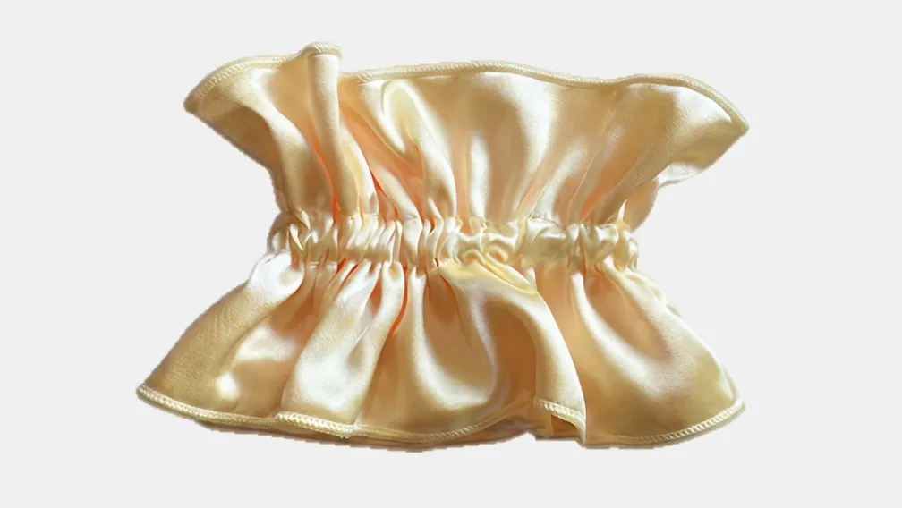 Ribbon silk scrunchie