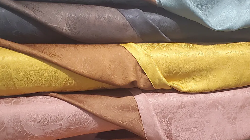 Silk Damask Fabric