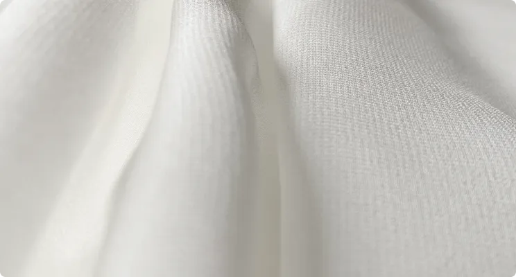 Natural White Silk Georgette