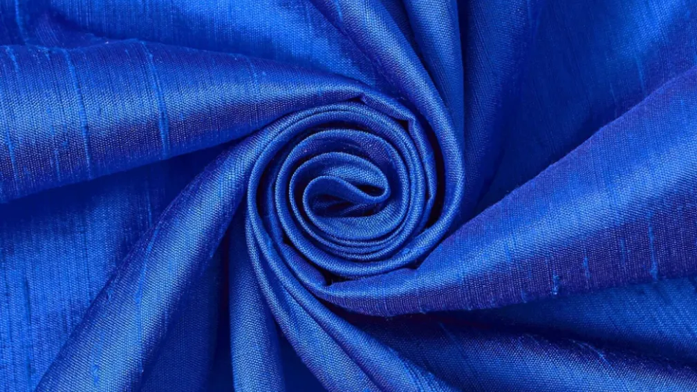 Embroidered Silk Dupioni