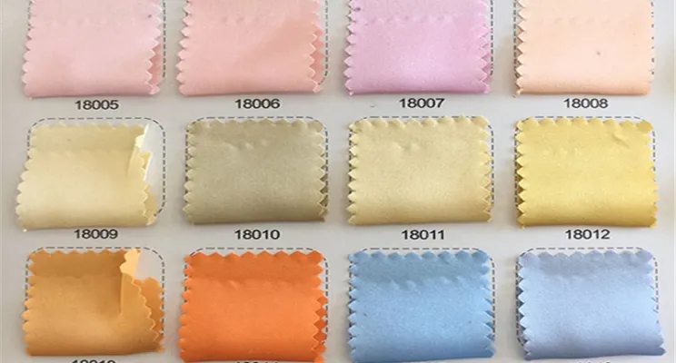 Custom Pantone dyed silk charmeuse fabric color sample