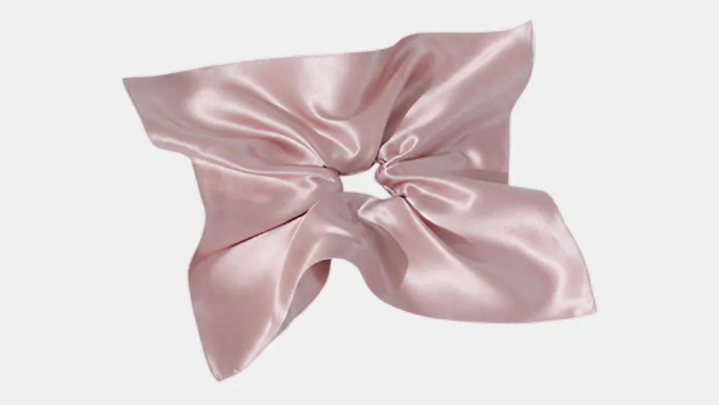 Square silk scrunchie