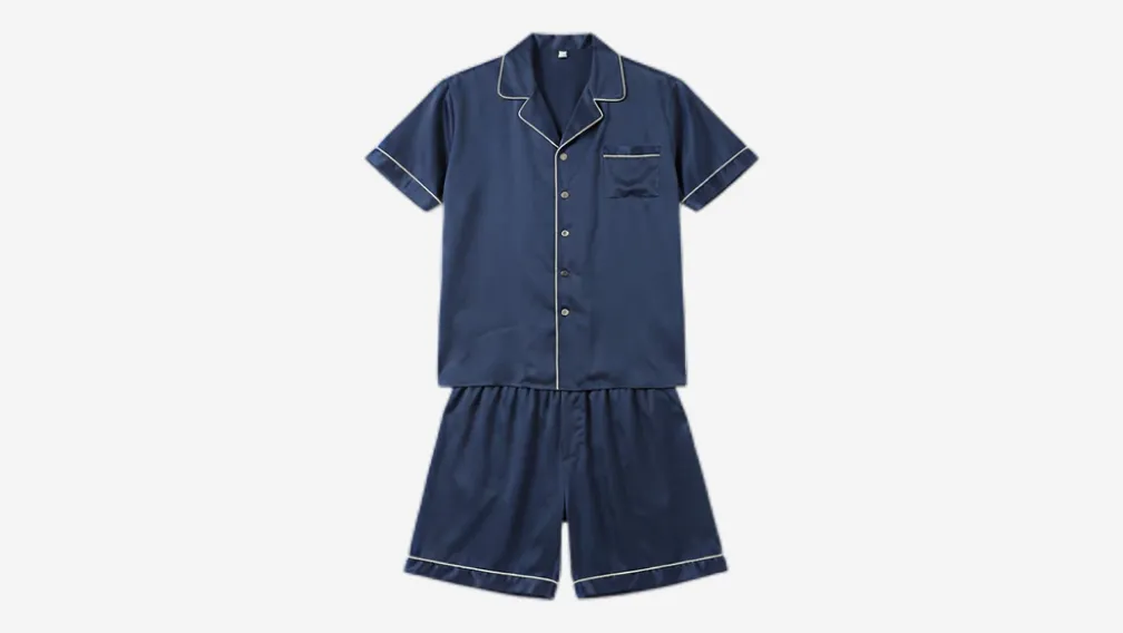 Short Sleeve Silk Pajama Set