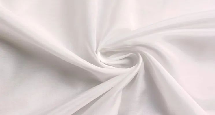 Natural undyed silk cotton fabric with organic tone