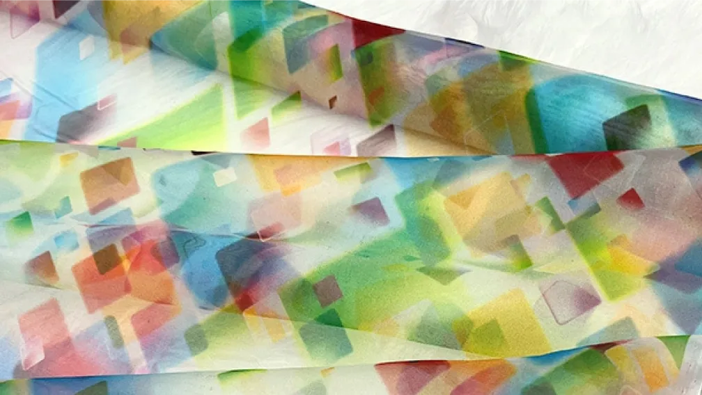 Printed Silk Organza
