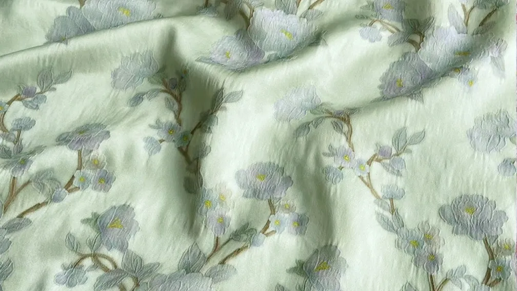 Silk Brocade Jacquard Fabric