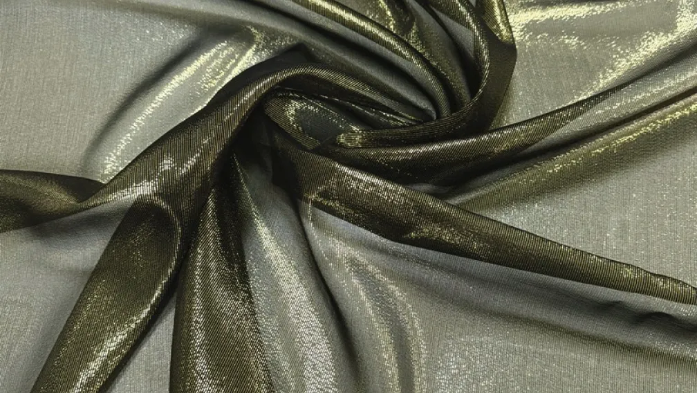 Metallic Silk Chiffon Fabric